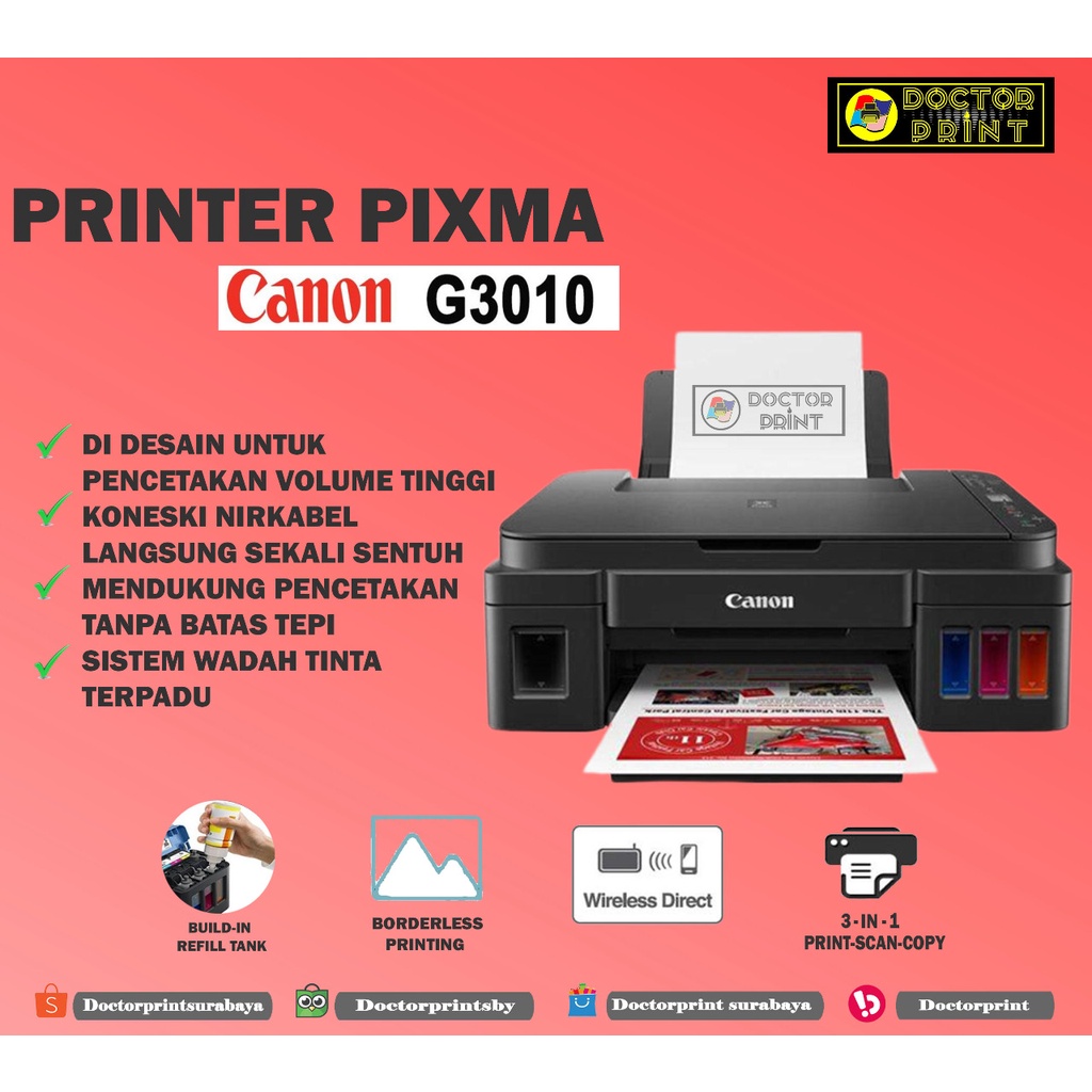 Jual Printer Canon G3010 PRINT SCAN COPY Shopee Indonesia