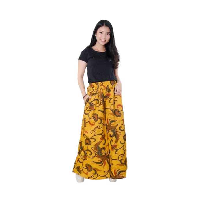 YK12- WInda Celana Kulot Rok Batik Panjang Wanita Jumbo Long Pant/ Celana Rok/Celana Kulot/Kulot Pan
