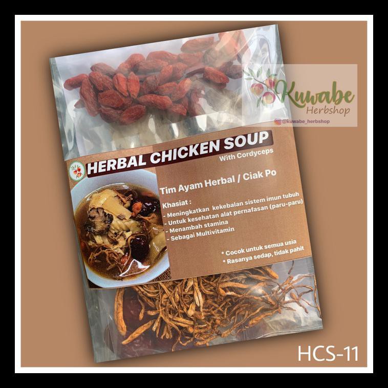 

New Produk Hcs-11/Herbal Chicken Soup 11 Macam Herbal/Tim Ayam Herbal Cordyseps Makanan Instan
