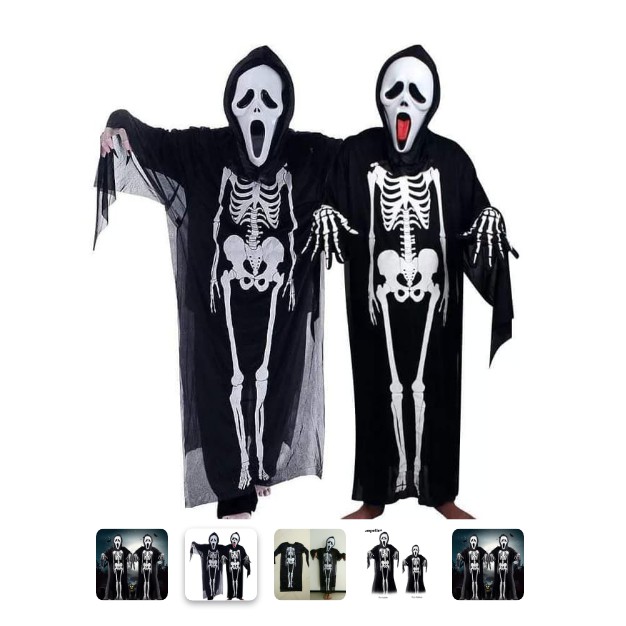 Baju Tengkorak halloween / baju helloween costume halloween DEWASA