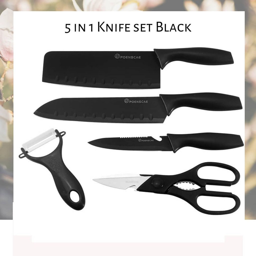 Kitchen Knife Set / Talenan Pisau Tatakan Pengupas Gunting Dapur Set