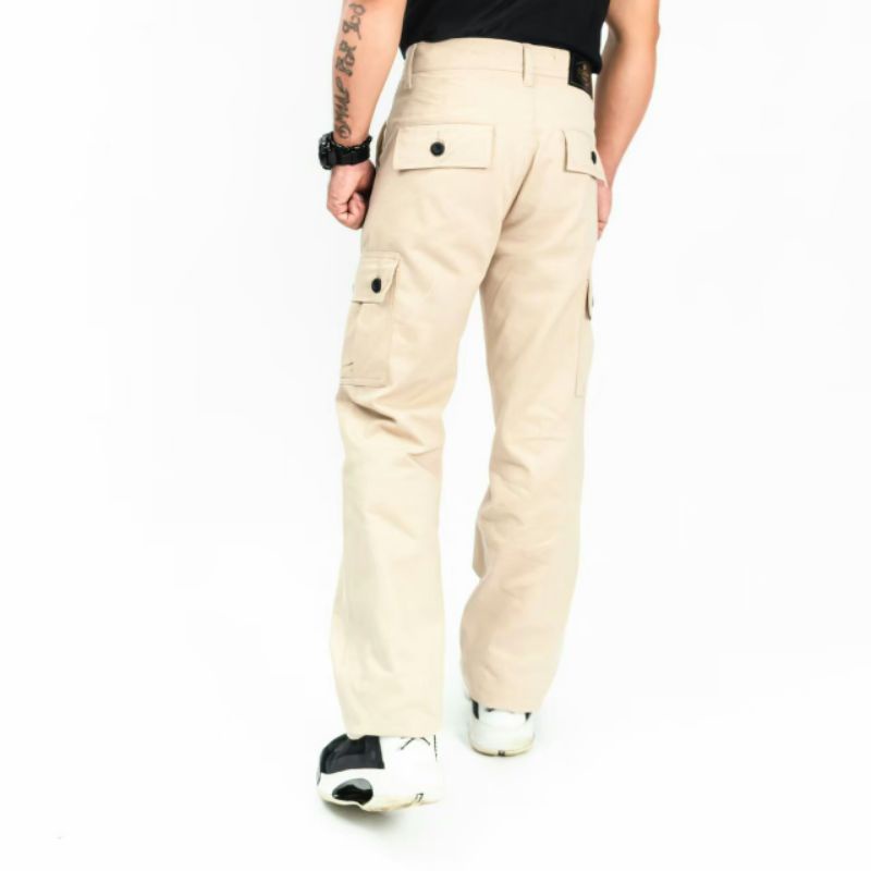 Wisdom Project Celana Cargo Standar Reguler Fit Straight Original Non Stretch Canvas premium