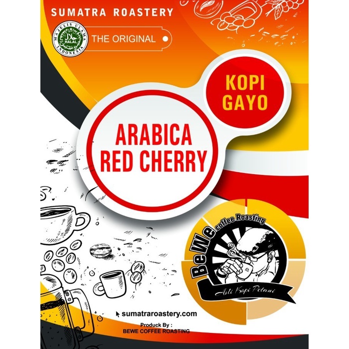 

KOPI ARABIKA RED CHERRY1 KG | SUMATRA ROASTERY | KOPI GAYO | BEWE