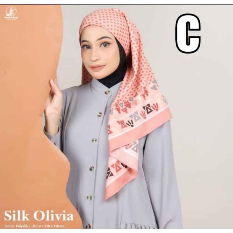 jilbab instan silk olivia motif C by umama hijab