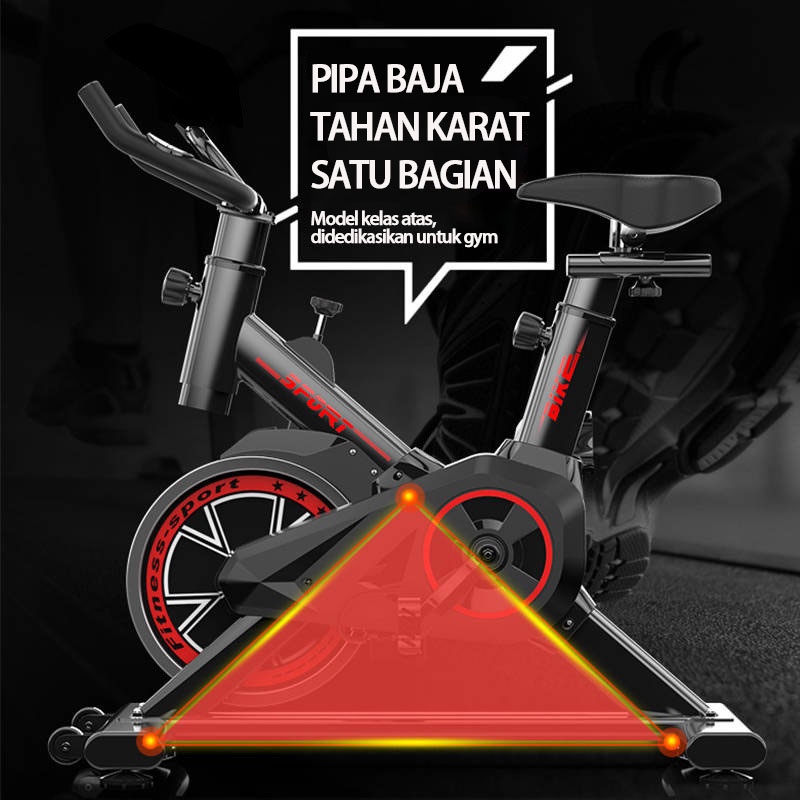 Sepeda Statis/Spinning bike peralatan fitness dalam ruangan yang sangat tenang/Alat Fitness Spinning BikeSepeda Fitness