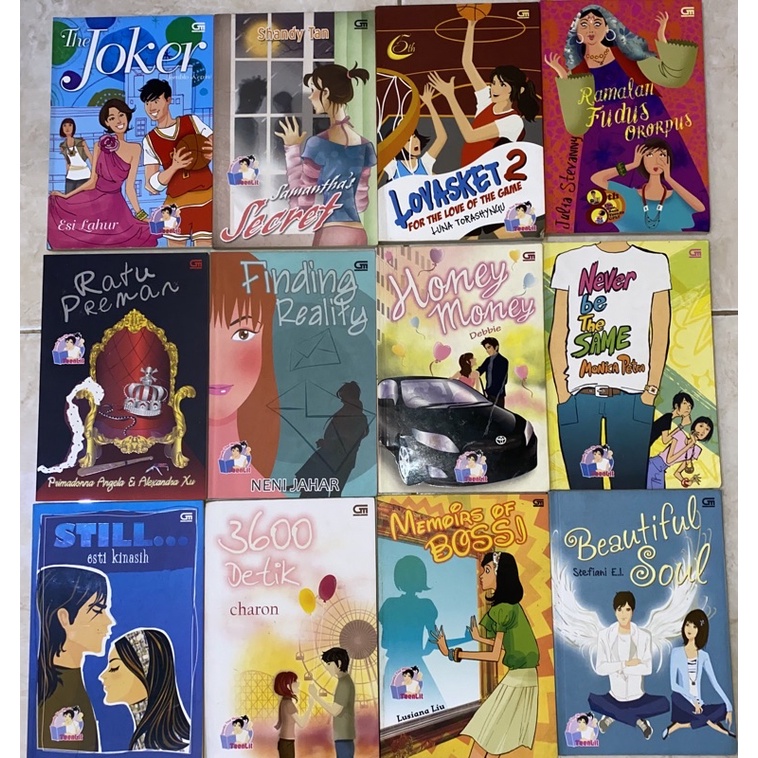 Novel Teenlit (Lovasket 2, Honey Money, Still, Finding Reality, Ratu Preman, Ramalan Fudus Ororpus, 