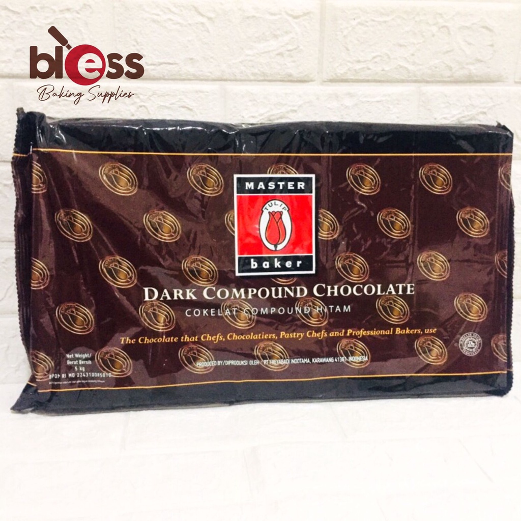 

COKLAT BATANG TULIP MASTER BAKER 5 KG / COKELAT DARK CHOCOLATE COMPOUND / CTN ( 4 BLOK)