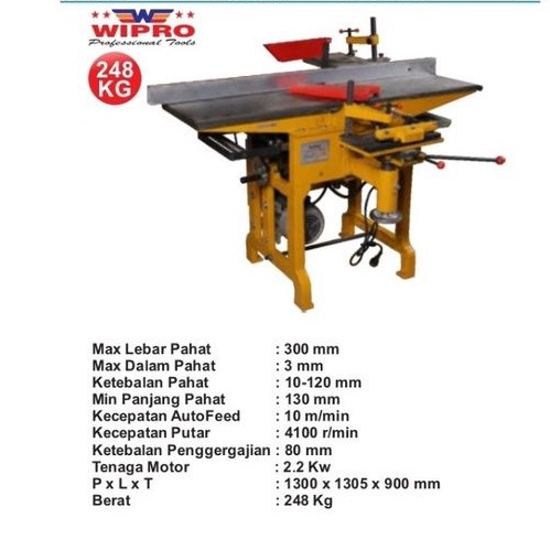 Mesin Kayu Multifungsi 300mm MQ 443A WIPRO