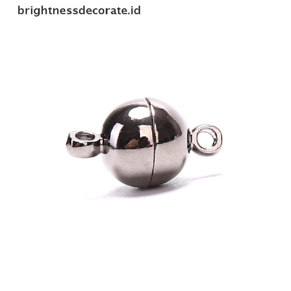 [birth] 10pcs Magnetic Lobster Clasps Buckle Hook Round Ball DIY Jewelry Making Findings [ID]