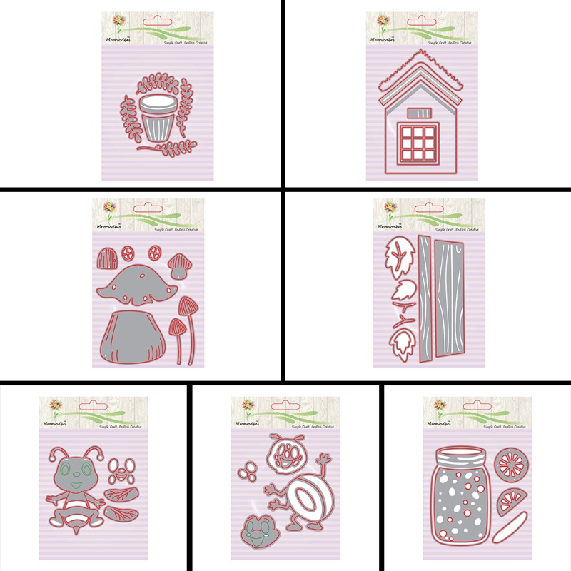 Zzz Pot Bunga Cutting Dies Stensil Scrapbook Album Kertas Kartu Embos DIY Craft