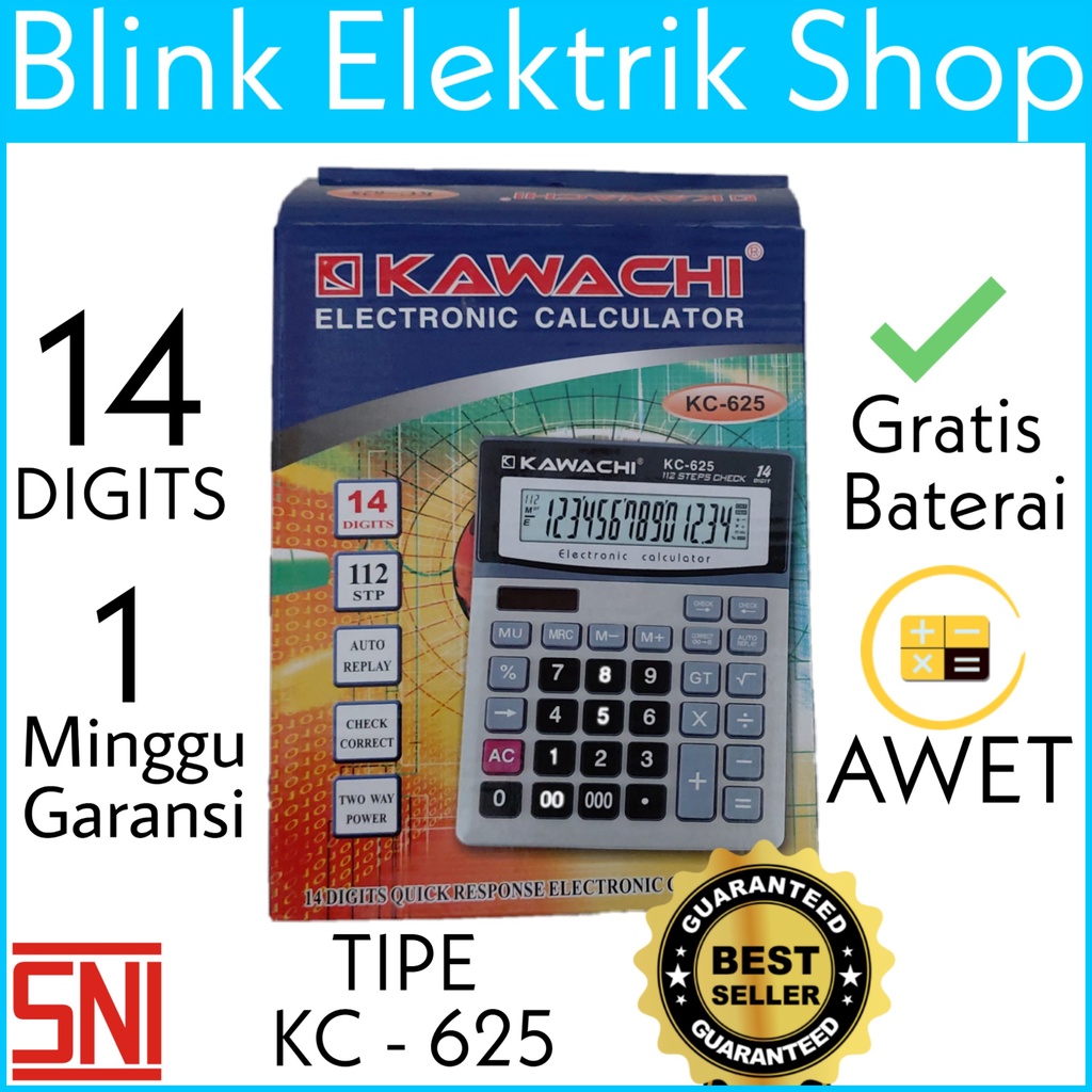 

KALKULATOR ELEKTRONIK KAWACHI KX-868L - MURAH