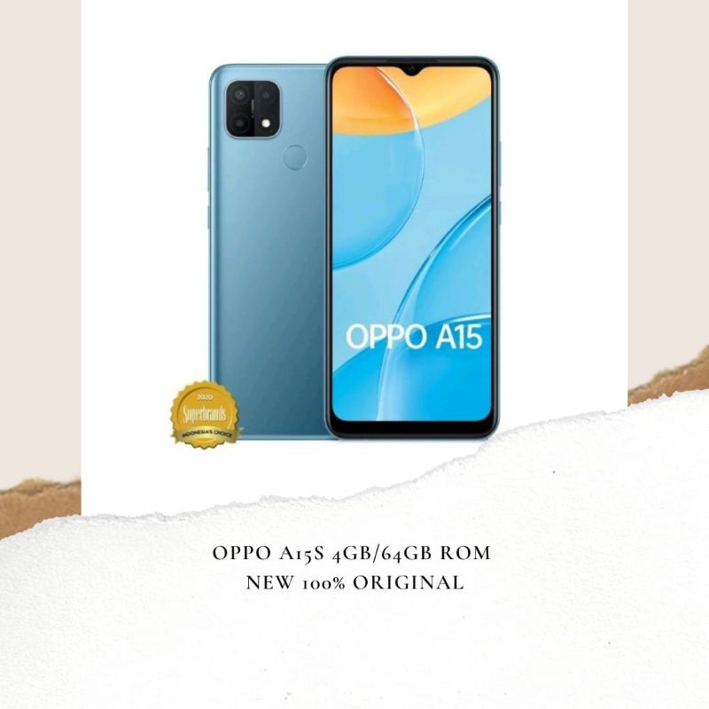 OPPO A15S RAM 4GB/64GB ROM GARANSI RESMI BARU