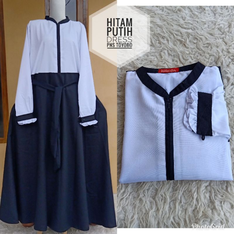 Seragam Hitam Putih PNS (Gamis Dinas Kerja)