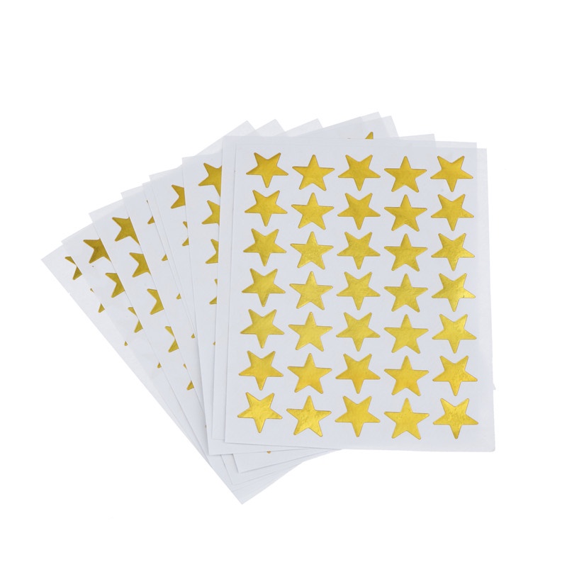 10pcs Stiker Label Bentuk Bintang Untuk Anak