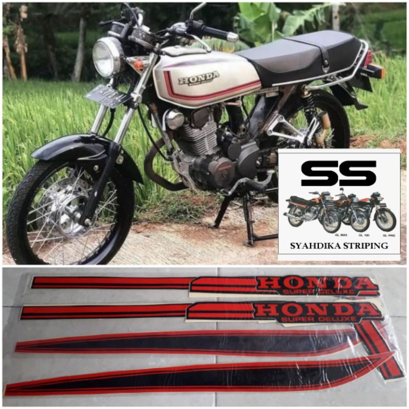 STIKER STRIPING LIS BODY HONDA GL 125 GL 100 THN 1979