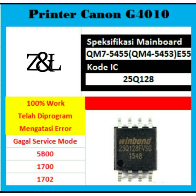Ic Eprom G4010 IC Counter IC Reset Canon G4010