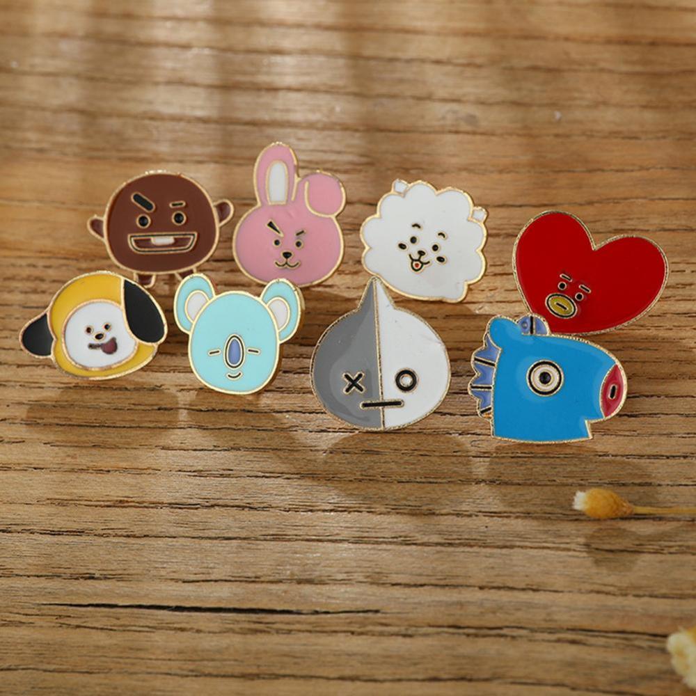 Timekey Gantungan Kuncihandphone Desain Kartun KPOP BTS BT21 TATA CHIMMY COOKY O7U7