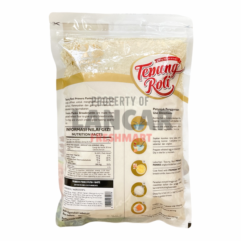 PRIMERA TEPUNG ROTI WHITE 1KG