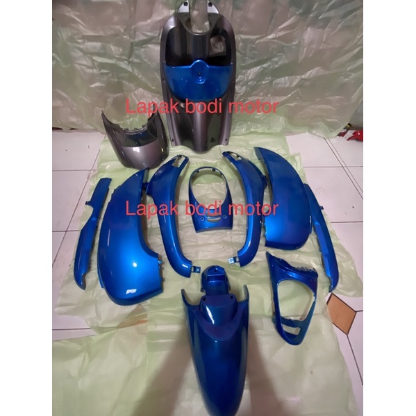 cover fullset full bodi body scoopy fi 2013-2017 biru