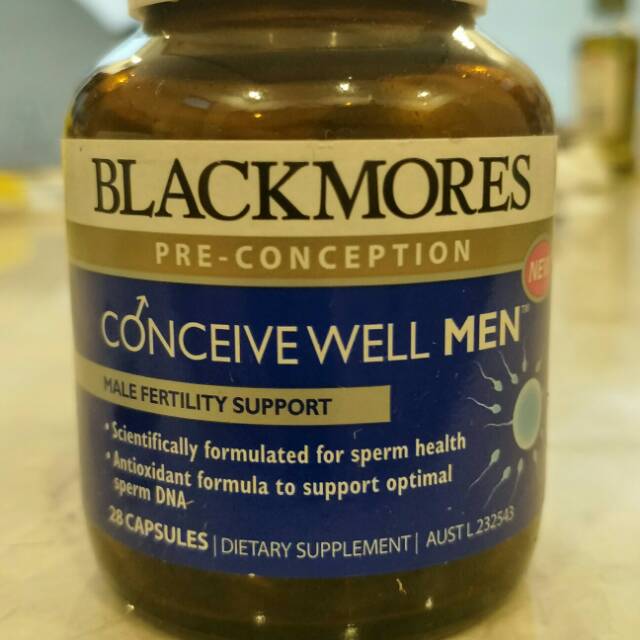 blackmores conceive well men vitamin kesuburan pria 28 caps supplement australia asli
