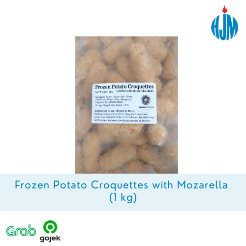 

Frozen Potato Croquettes with Mozarella - Kroket Kentang isi Mozarella Beku (1 Kg)