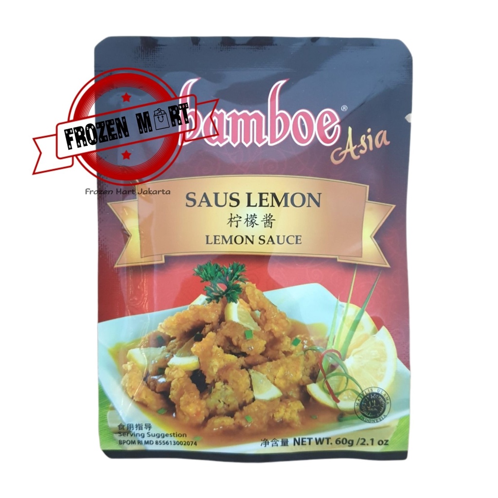 BAMBOE Bumbu Instant / Bamboe Saus Lemon / Saos Lemon / Lemon Sauce HALAL 60 Gr