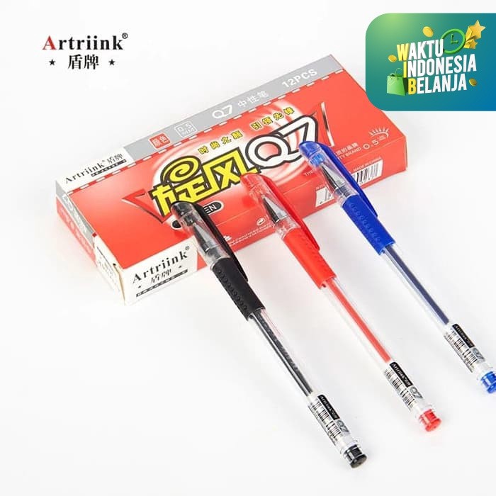 

Gel Pen Pena jel Pulpen Gel Artrink Q7 0.5 MM - Hitam