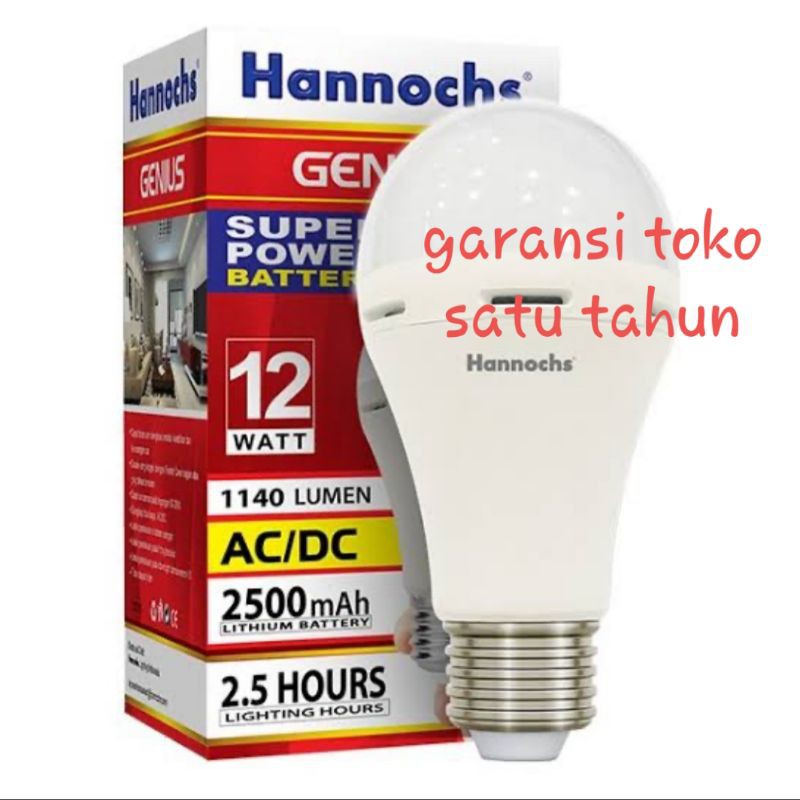 Lampu emergency  Led Hannochs 12 watt