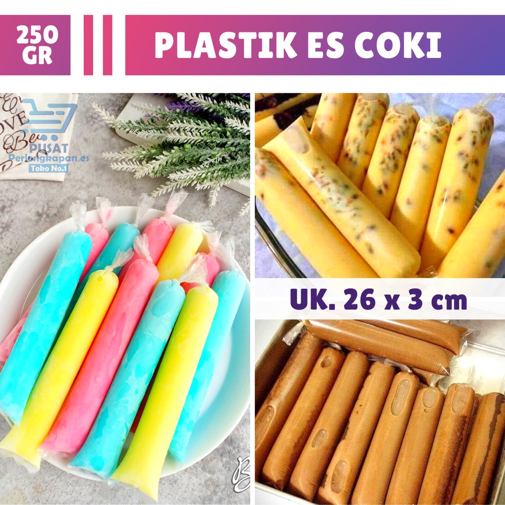 Plastik Es mambo Plastik Es lilin Plastik Es pensil polos berbagai ukuran Bungkus Es Mambo Plastik E
