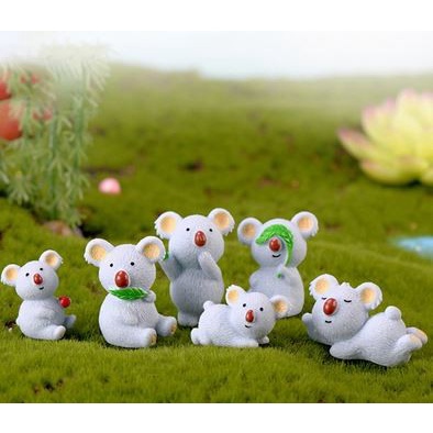 Miniatures - Terrariums - Fairy Garden - Animal_Koala (6pcs)