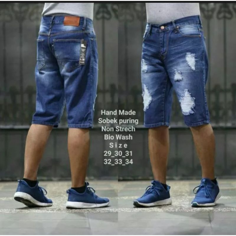 CELANA JEANS PANJANG PRIA SKINNY SOBEK LUTUT TERBARU 2022