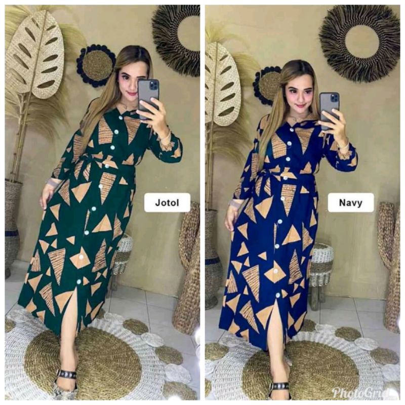 BAJU DASTER WANITA MODEL TERBARU/DASTER ANDIN MODEL GAMIS LENGAN PANJANG
