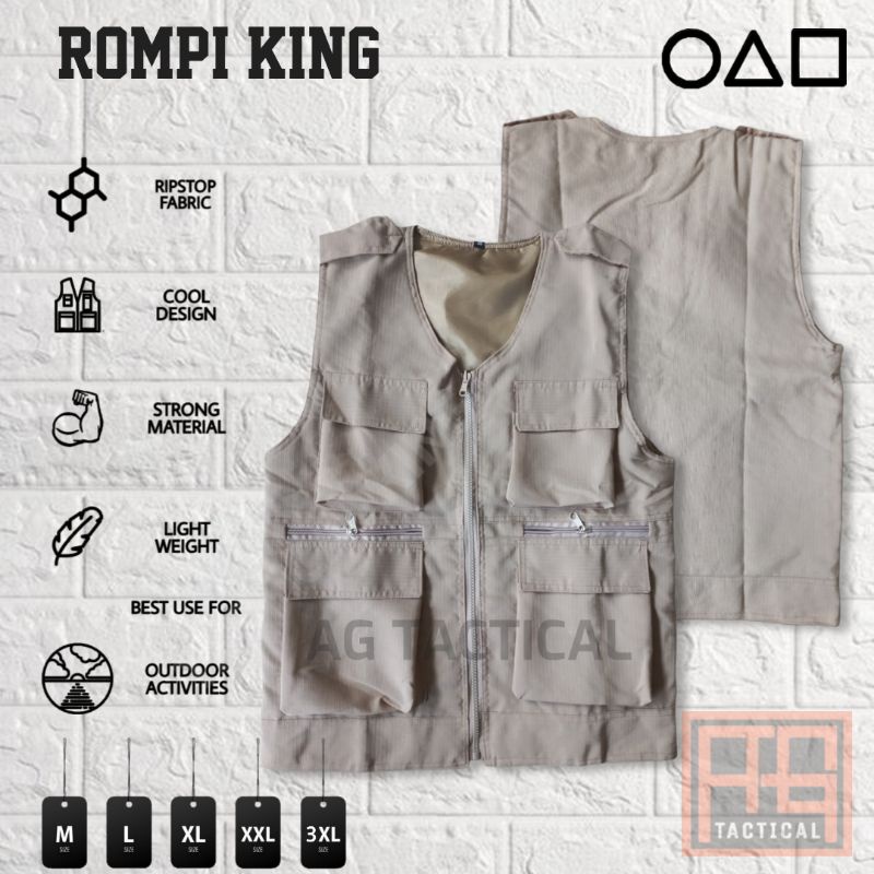 Rompi Tactical Outdoor/Rompi Casual/Rompi KING/OOTD