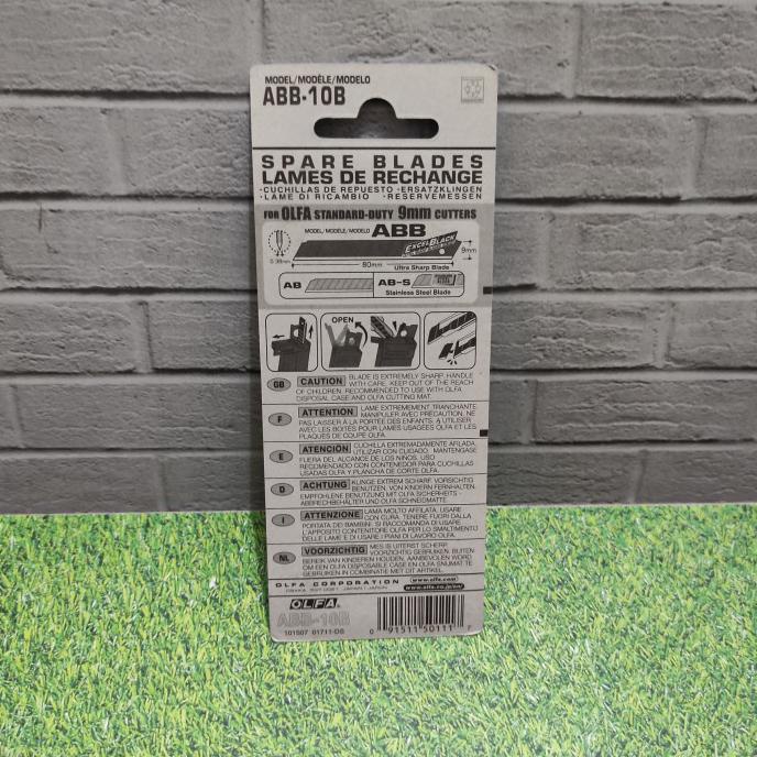 

Gaya Refill Pisau 9Mm Blade Abb-10B (10Pcs Pack With Blister Pack) Olfa Murah