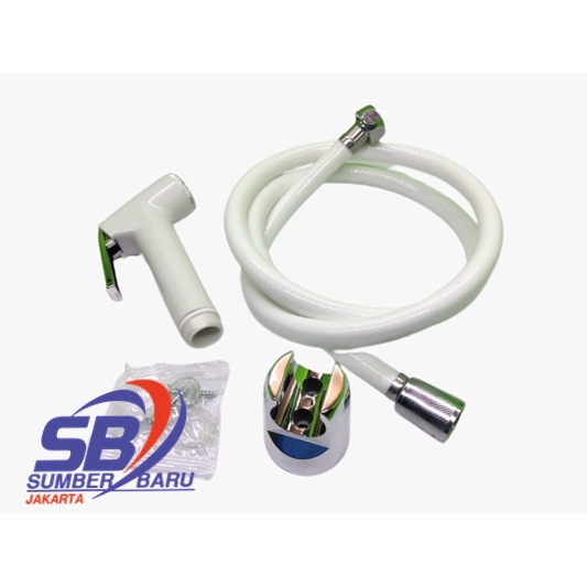 JET SHOWER TOILET PUTIH / SELANG BIDET WC / SHOWER CEBOK KUALITAS TERBAIK SBJ