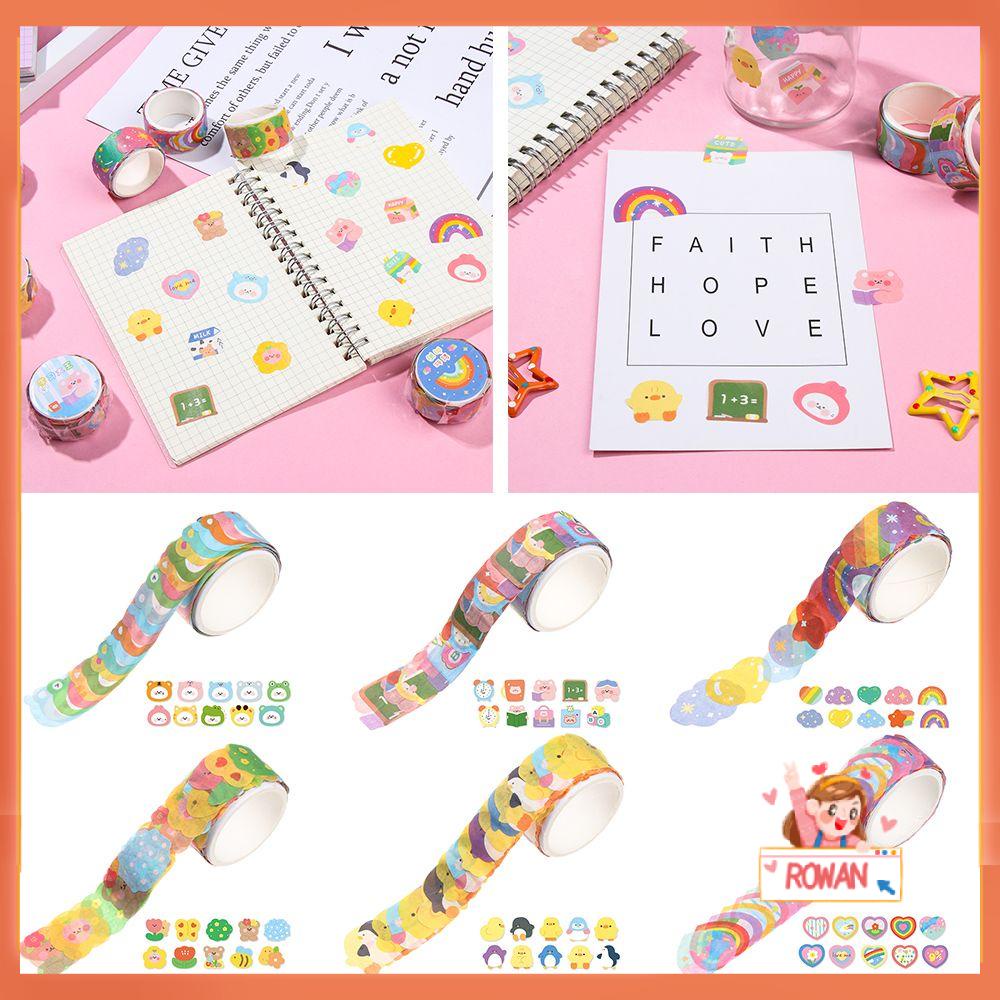 Stiker Kertas Washi Dengan Perekat Dapat Disobek Untuk Alat Tulis Sekolah