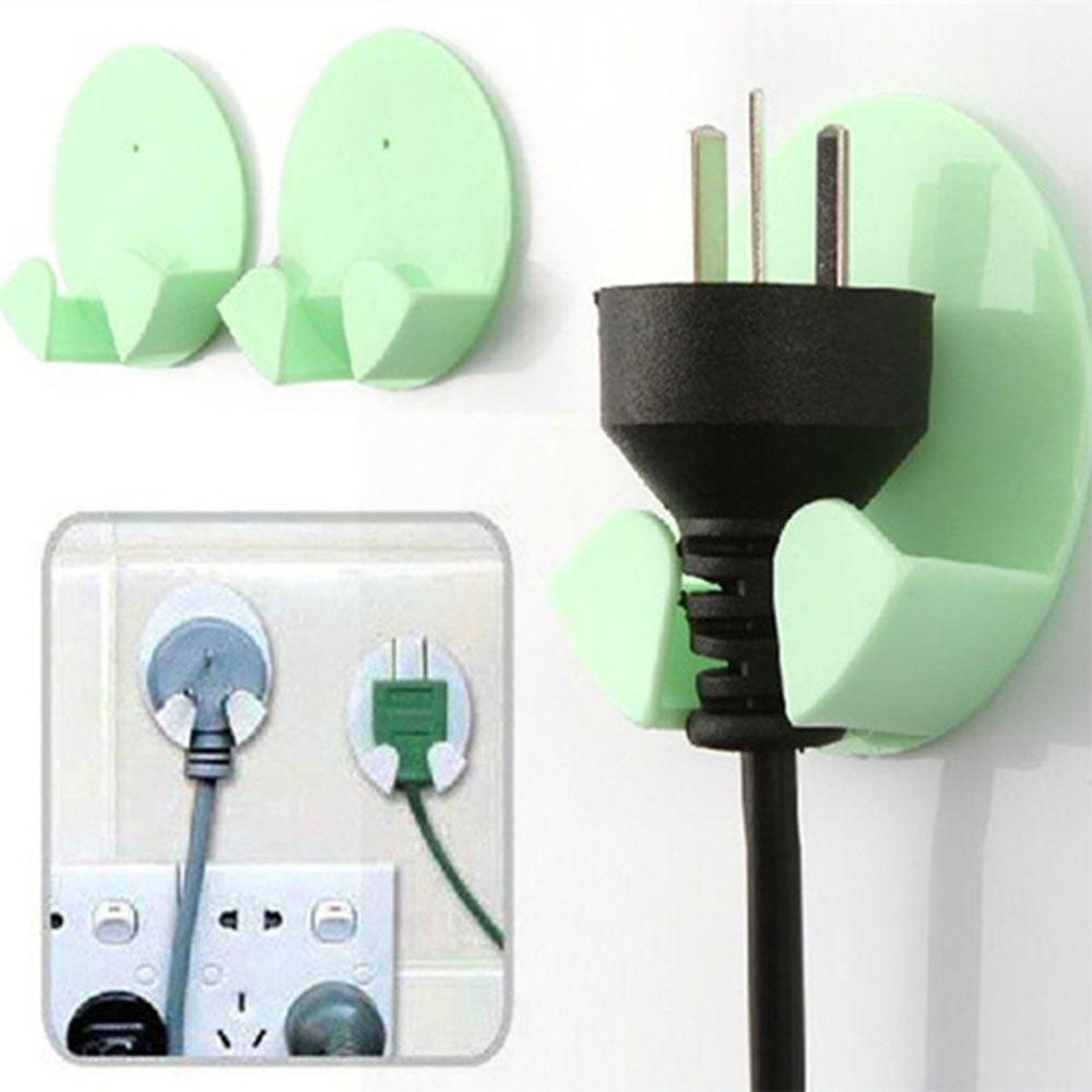 [Elegan] 2pcs/pack Kait Penyimpanan Dinding Latihan Multifungsi Gadget Organizer Kait Super Kuat Gantungan Perekat Dinding