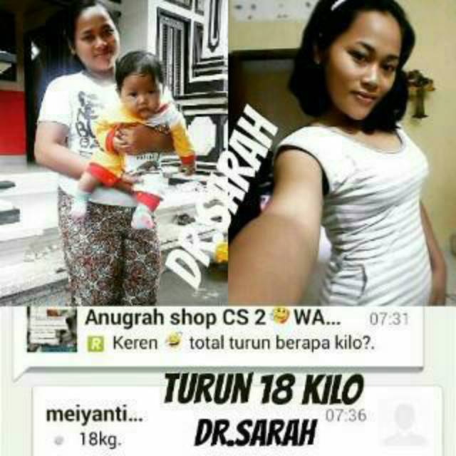 Pelangsing dr.sarah level 1 (untuk yg memiliki riwayat penyakit berat)