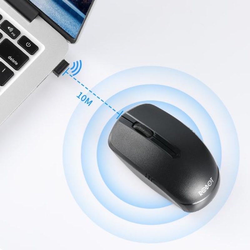 PROMO MOUSE ROBOT M200 WIRELESS 2.4G FOR PC LAPTOP KOMPUTER