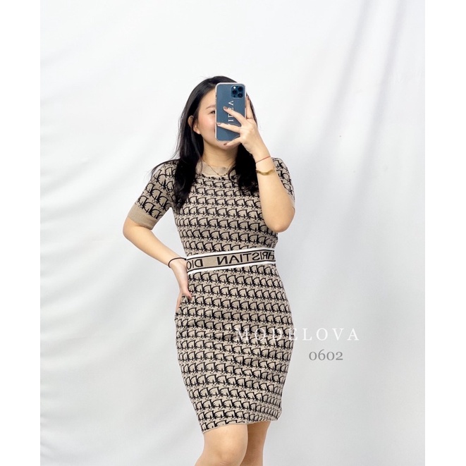 MDLV~0602 KNIT DYOR // DRESS RAJUT // FASHION WANITA IMPORT