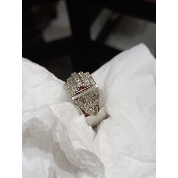 cincin berlian cewek full berlian motif tangga pressident baris 5 full berlian eropa sampai kesampin