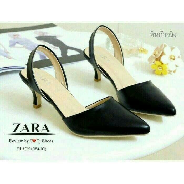Sepatu Heels Wanita Emory Navarine 2020 Party Modis Kantor Kuliah DJ116 High Nr01 Ls Hitam - Hitam