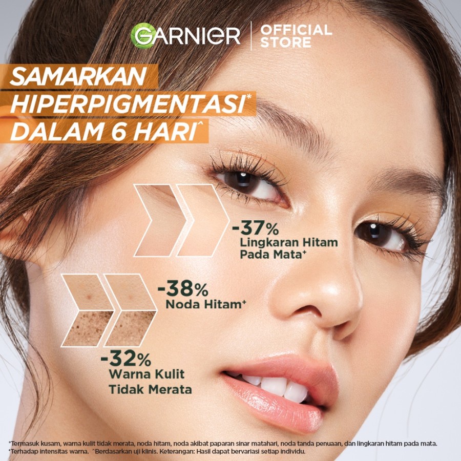 ☘️Yuri Kosmetik☘️ Garnier Bright Complete Ampoule Vitamin C Hiperpigmentasi Serum 3pcs x 1,5ml (tanpa box)