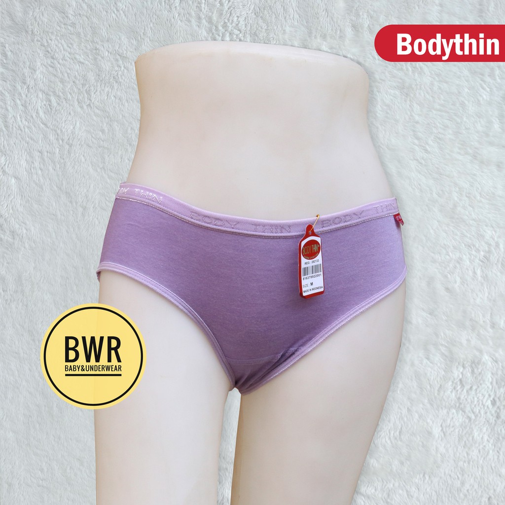 [ 6pc ] CD BODYTHIN | Celana Dalam Wanita Murah Berkualitas CD Sempak Cewek - Bwr