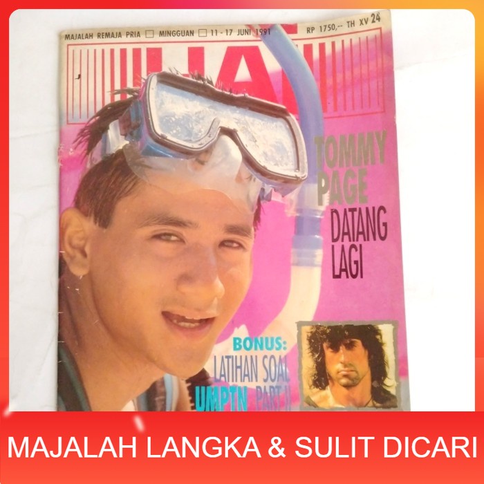 Majalah HAI No.24 Jun 1991 Cover AHMAD Langka
