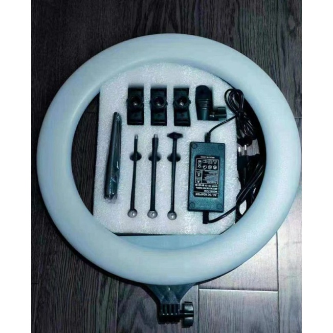Lampu ring light jumbo selfie 45cm New Fre remot