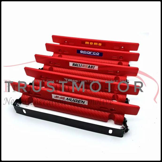 Promo Dudukan Plat Nomor Mobil Variasi Jdm-Merah