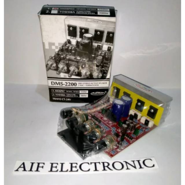 Kit Amplifier Active Stereo Plus Subwoofer DMS-2200 TR MOSPEC