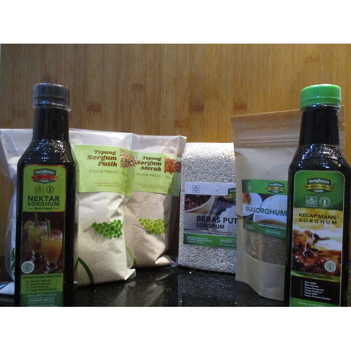 MAKANAN SORGHUM - PRODUK SORGUM - MAKANAN DIABETES - BERAS SORGHUM - GULA SORGHUM - KECAP SORGHUM