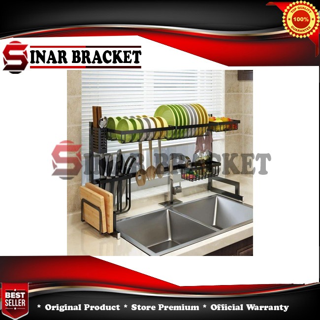 Peniris - Freemir Rak Wastafel Tempat Peniris Piring Stainless Serbaguna 65 Cm - Kamusneptunus